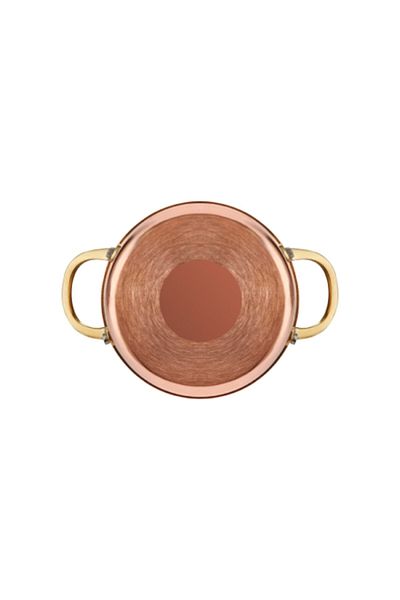 Altınbaşak Luxury Brass Handled Copper Egg Pan 14 cm