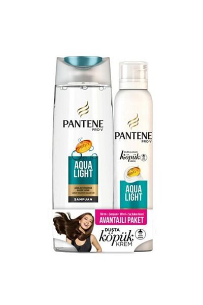 Pantene Aqualight 360 ml Shampoo 180 ml Foam Hair Care Cream
