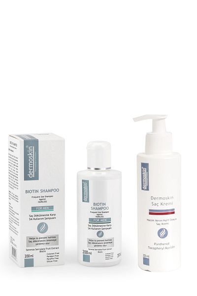 Dermoskin Men's Biotin Shampoo and Conditioner - 200 Ml Advantage Pack