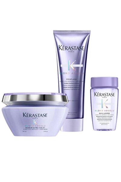 Kerastase Blond Absolu Ultra Violet Maske 200 ml Blond Absolu Cicaflash 250 M...