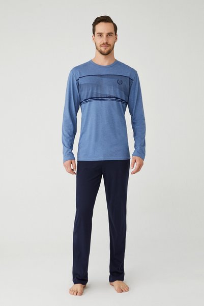 Mod Collection بدلة بيجامة MAVEN BLUE للرجال