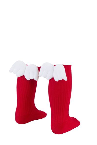 BEBEĞİME ÇORAP Girl's Baby Angel Wing Knee Socks