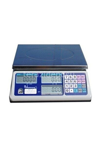 Dikomsan Sep 30 Kg. 5/10 Gr. Fiyat Hesaplamalı Terazi