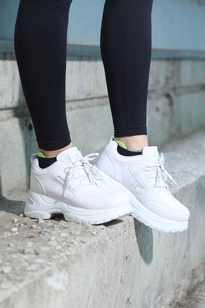 M.P. Pantofi sport de damă albi