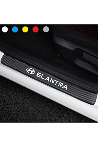 bys Hyundai Elantra Için Karbon Kapı Eşiği Sticker ( 4 Adet )