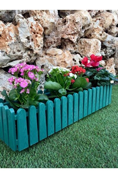 Ekodoğa Istanbul Balkon Saksı 14 Lt 1 Adet Yeşil Renk Saksı Çit Görünümlü Sak...