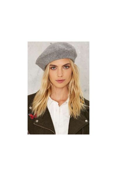 Makro Optik Painter Beret Gray French Hat