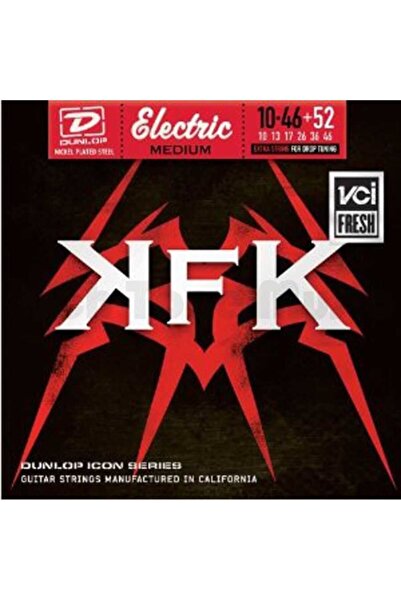 Jim Dunlop Kerry King Icon Series 7 Telli Elektro Gitar Teli (10-46 +52) Kkn1052
