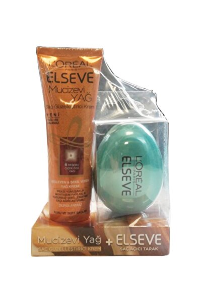 L'Oreal Paris Elseve Mucizevi Yağ Saç Güzelleştirici Krem + Elseve Saç Açıcı ...