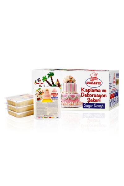 Katsan Ovalette Kaplama Ve Dekor Şeker Hamuru Sarı 1 Kg