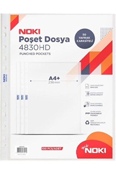 Noki Poşet Dosya Hd 100 Lü 4830Hd