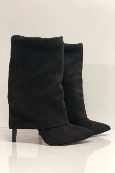 HAYYSHOES Kadın Siyah Topuklu Bot