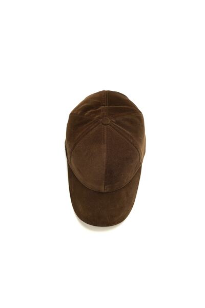 OnMyHead Unisex Brown Suede Cap