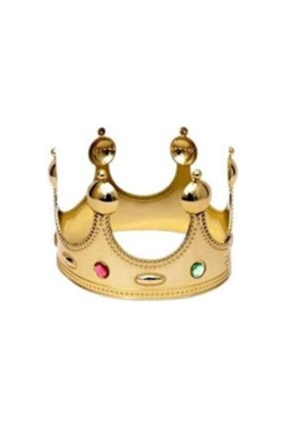 PARTİPORT Erkek Gold Sarı Kral Tacı 17 cm