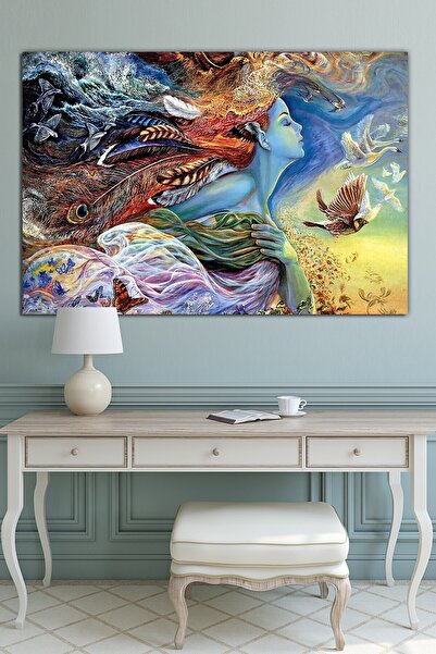 Nazenin Design Yaşam Sürreel Kanvas Tablo (150x100 Cm Ölçü) Dev Boyut
