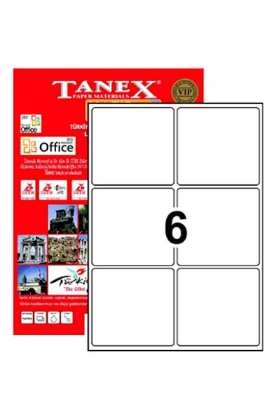 Tanex Αυτοκόλλητο Laser Cut Tw-2006 - 99,1*93,1mm, 100 Lum