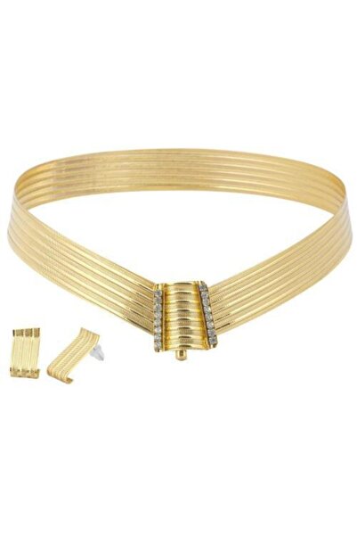 Una Nina Kadın Trabzon Kolye Küpe Seti