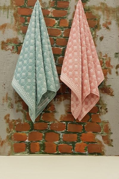 Özdilek Set prosoape de baie Decora 4 piese Menta - Pudra