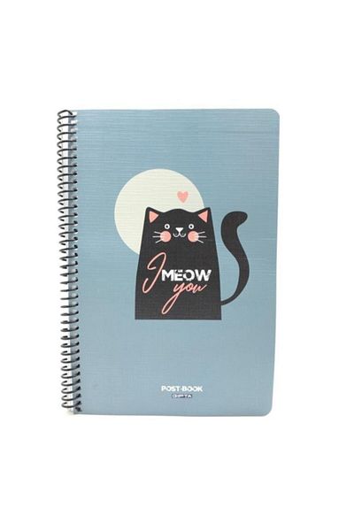 Gıpta I Meow You 17x24 Copertă rigidă 80 de coli Caiet cu carouri 4462