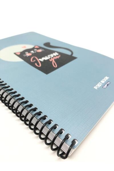 Gıpta I Meow You 17x24 Sert Kapak 80 Yaprak Kareli Defter 4462
