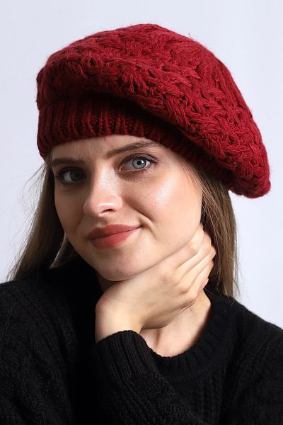 Deafox Knitted Women's Painter Beret