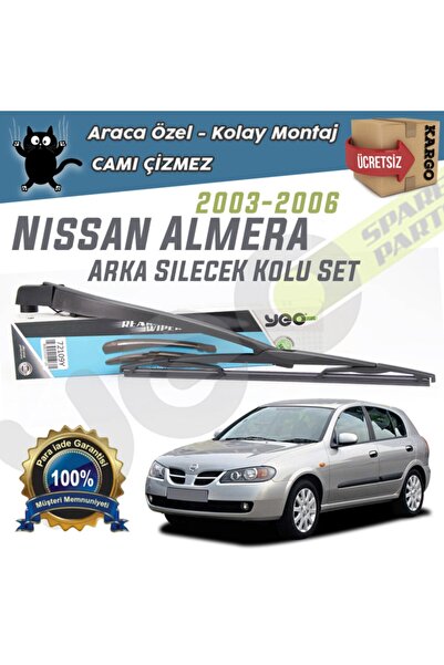 YEO Nissan Almera Hb Arka Silecek Kolu Set 2003-2006