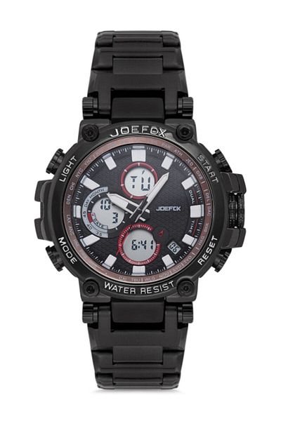 Joefox Men's Wristwatch Digital Analog with Steel Cord 776