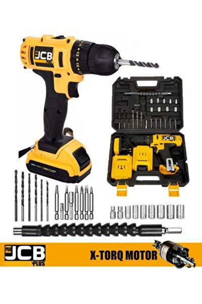 ProJCB Plus X-torq Jsr 36v 5ah Li Sjs Çift Metal Şanzuman Çift Akülü Şarjlı Matkap 27 Parça Set Hediyeli