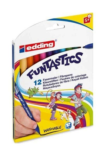 Edding Funtastics Felt Tip Pen Thin 12 Pack