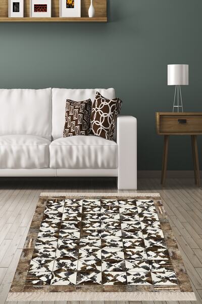 on the clouds Dana Derisi Desenli Dijital Baskı Yıkanabilir Kaymaz Taban Mode...