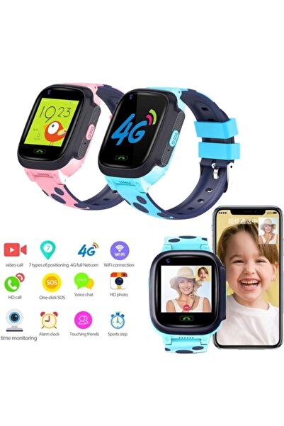 Teknofonik Akıllı Saat Akıllı Çocuk Saati Görüntülü Konuşma Wifi Gps Y95/2023-a506 Mavi