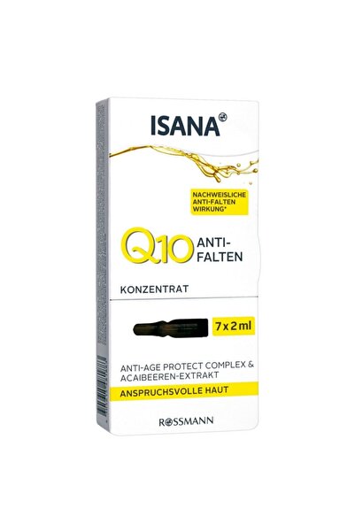 ISANA أمبولات العناية بالبشرة Q10 المضادة للتجاعيد، 2x7 مل 14 مل