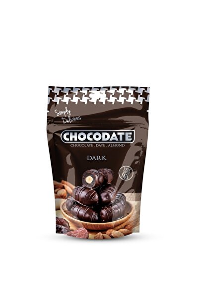 CHOCODATE Bitter Çikolatalı Içi Bademli Hurma 250 Gr. (glutensiz)