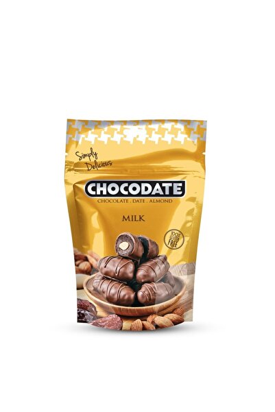 CHOCODATE Sütlü Çikolatalı Içi Bademli Hurma 100 Gr. (glutensiz)