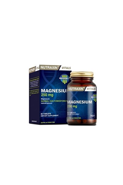 Nutraxin Yorgunluğun ve Bitkinliğin Azalmasına Yardımcı Magnesıum 60 Tablet