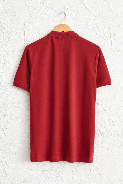 LC Waikiki Men's Claret Red T-Shirt Polo Collar Short Sleeve Basic Pike from Your Fashion Style