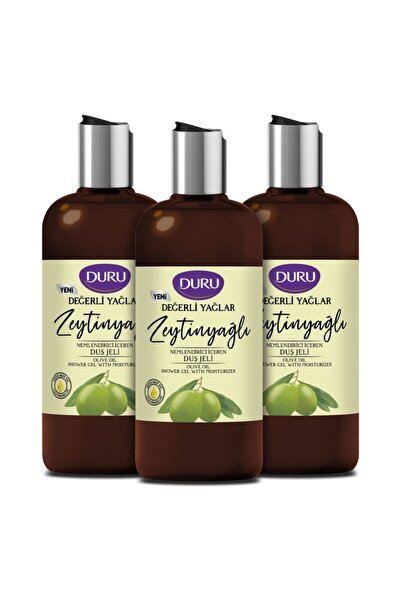 Duru Değerli Yağlar Nemlendiricili Zeytinyağlı Duş Jeli 3 X 500 Ml