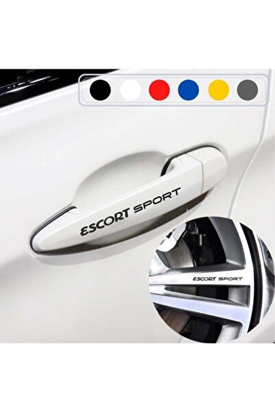 Ford Escort Için Kapı Kolu Ve Jant Sticker (10 Adet)
