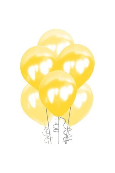Kulist Metallic Yellow Balloon 100pcs