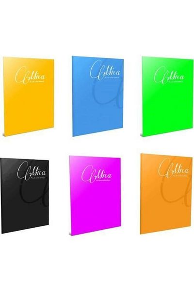 Gıpta Mica Wire Stitched Plastic Cover Notebook A5 60 Sheets Lined Pack of 6