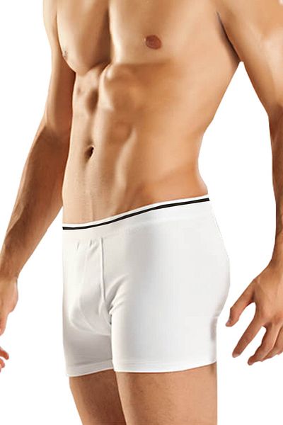 Berrak Ανδρικό λευκό 8 πακέτο Lycra Boxer 1097