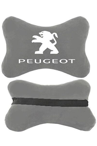 1araba1ev Călătorie 2 bucăți pernă gri pentru Peugeot 208 vehicul auto scaun ...