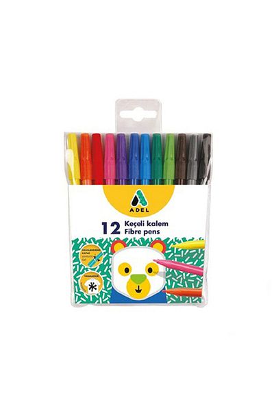 Adel 12 Colors Felt Tip Pen