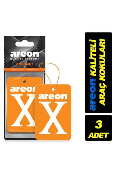 Areon X Coconut ( Turuncu ) Oto Araç Kokusu 3'lü