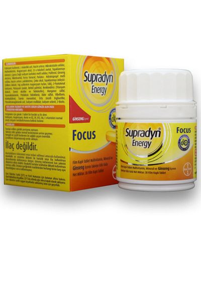 Supradyn Energy Focus 30 - Film Covered Table