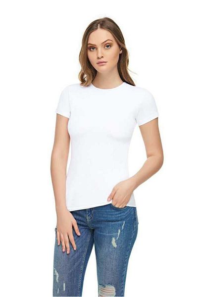 Tutku Elit 12 bucăți Tricou cu mânecă scurtă de culoare albă