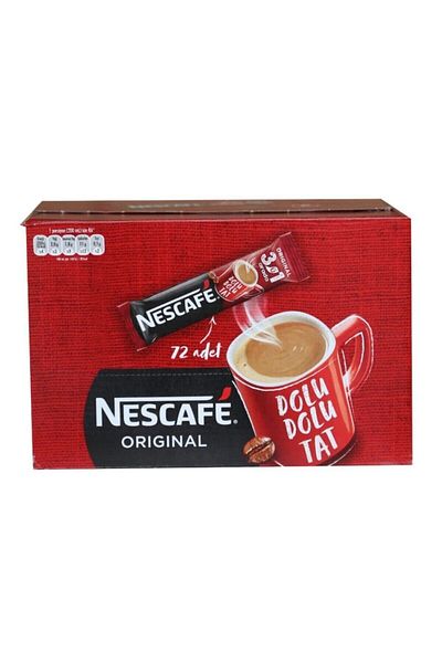 Nestle Nescafe 3 in 1 2 Pack of 72 X 18 Gr