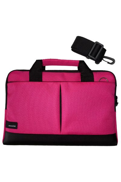 Moserini 13" - 13.3" Macbook Air-pro Fuchsia Laptop Bag with Base Protection and Shoulder Strap