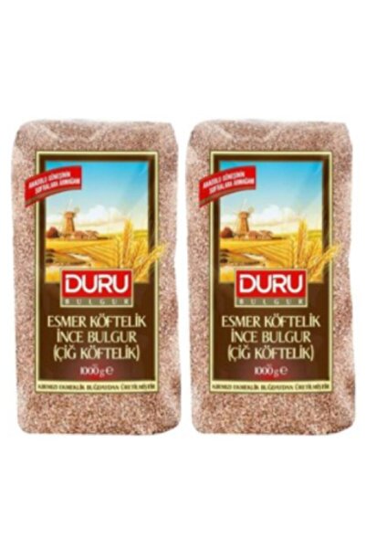 Duru Bulgur Duru Esmer Çiğköftelik Bulgur 1000 Gr. X 2 Adet