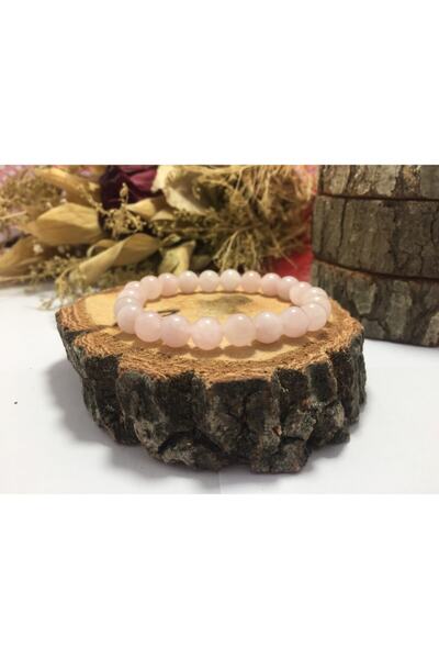 Pink Quartz Natural Stone Bracelet
